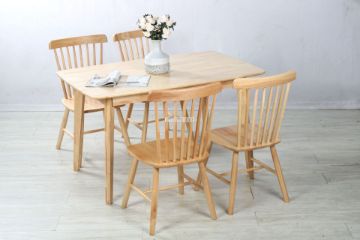 Picture of WINDSOR 5PC Rubber Wood Dining Set