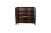 Picture of Rio 4Doors Sideboard/Buffet*Solid Lacquer with real Dark walnut veneer