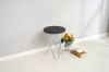 Picture of HAZLEWOOD Round Side Table (Black Top, Chrome Base)