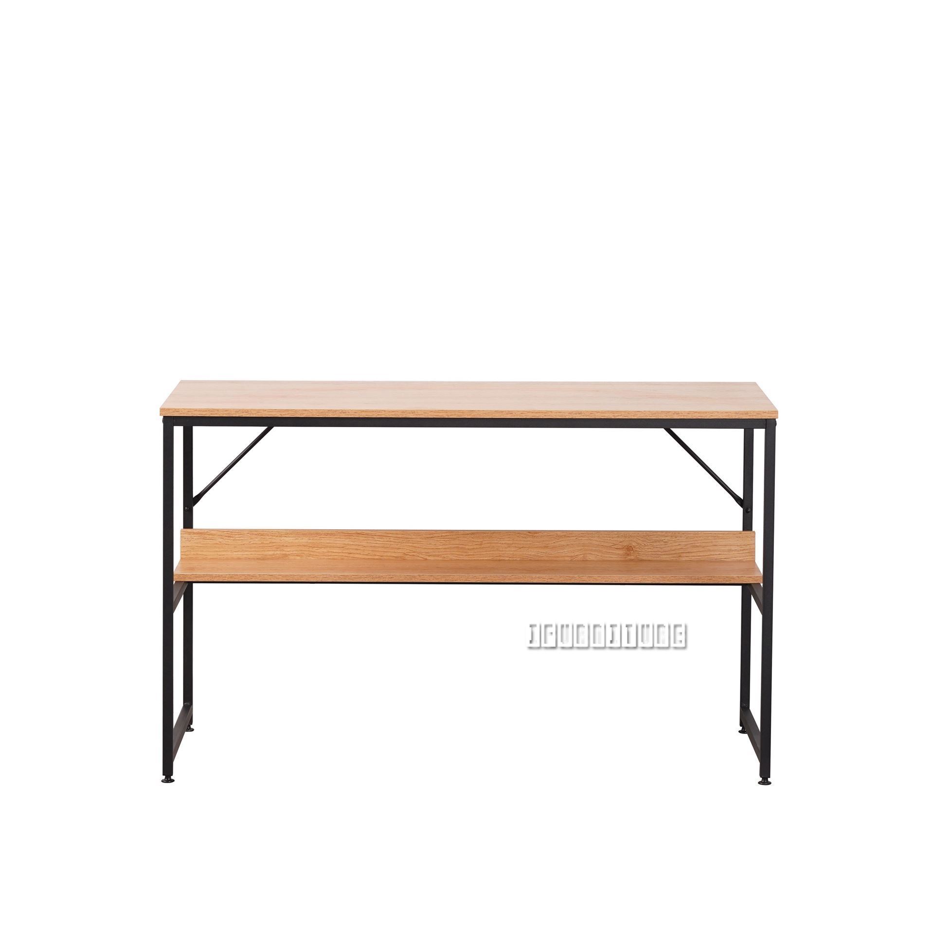 HENMAN 120 Work Desk with Bottom Shelf (Black)