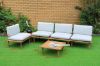 Picture of ARLO Aluminium Frame Modular Outdoor Sofa Set *Solid wood