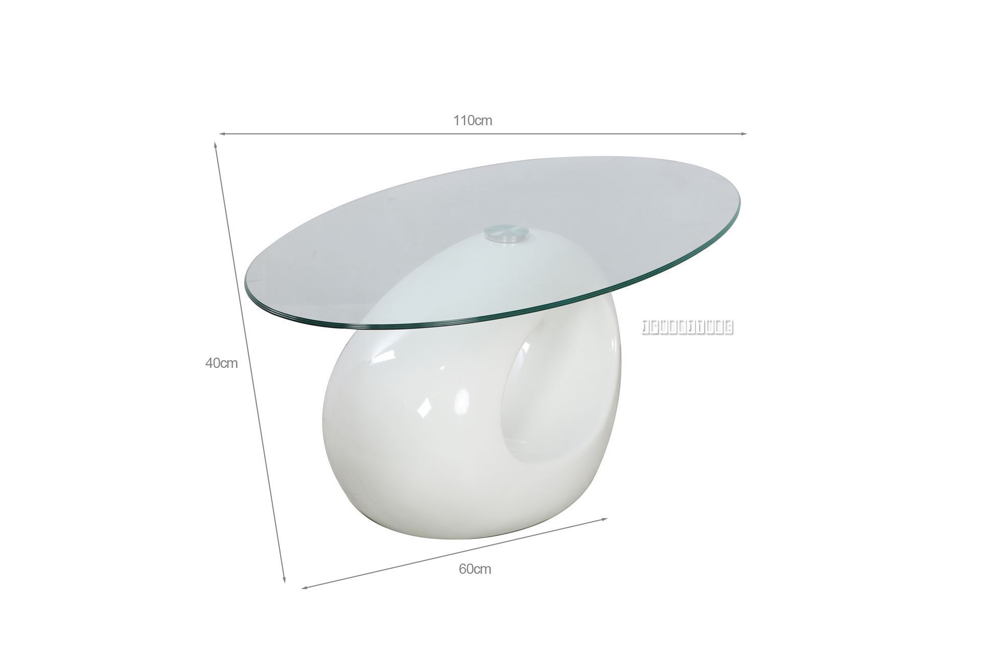 JUPITER Fiber Glass Coffee Table (White)