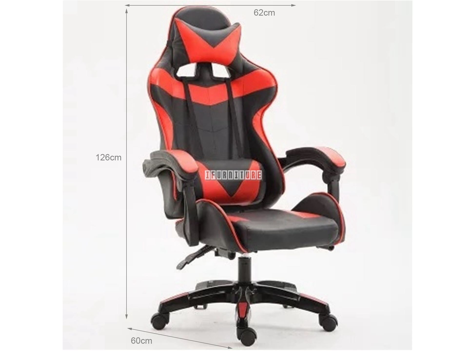 IRONMAN 0302 Reclining Gaming Office Chair (Red)