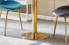 Picture of SYNE Marble Top stainless steel D80 Round Dining Table *Gold chrome