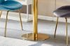 Picture of SYNE Marble Top Stainless Steel D80 Round Dining Table (Gold Chrome)