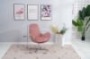 Picture of LESA Swirl Velvet Lounge Chair (Pink)