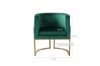 Picture of ZENA Curved Accent Velvet Chair (Green)