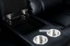 Picture of PASADENA Reclining Sofa Range in Air Leather (Black)
