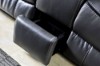 Picture of [FLOOR MODEL CLEARANCE] PASADENA Air Leather 2 Seater Reclining Sofa with Storage Console & Cup Holders & Drawer & LED Light (Black)