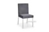 Picture of MARCANO Velvet Dining Chair with Silver Stainless Steel Frame (Grey)