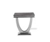 Picture of NUCCIO MARBLE TOP STAINLESS STEEL END TABLE *DARK GREY