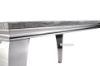 Picture of AITKEN 130 MARBLE TOP STAINLESS STEEL CONSOLE TABLE *GREY