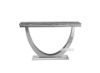 Picture of NUCCIO 140 MARBLE TOP STAINLESS STEEL CONSOLE TABLE *DARK GREY