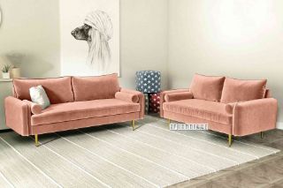Picture of HENRY Sofa (Rose Velvet) - 3+2 Set