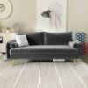 Picture of HENRY 3 Seat Sofa *Grey Velvet