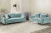 Picture of HENRY 3+2 Sofa Range *Light Greyish Cyan Velvet