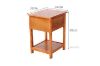 Picture of METRO 1-Drawer Bedside Table (Caramel)