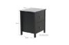 Picture of METRO 2-Drawer Bedside Table (Black)