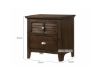 Picture of Harbor 2D Bedside Table (Brown)