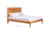 Picture of STOCKHOLM Solid Oak Bed Frame in Queen Size (Light Oak)