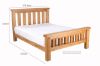 Picture of WESMINSTER Queen/King/Super King Size Bed Frame (Solid Oak)