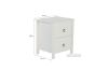 Picture of [FLOOR MODEL CLEARANCE] METRO 2-Drawer Bedside Table (White)