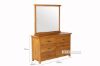 Picture of NOTTINGHAM Solid Oak 6-Drawer Dressing Table with Mirror