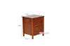 Picture of METRO 2-Drawer Bedside Table (Caramel)