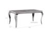 Picture of AITKEN 160 MARBLE TOP STAINLESS STEEL Dining TABLE *GREY
