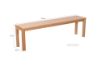 Picture of DARWIN 158 Australian Blackwood Dining Bench 