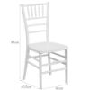 Picture of CHIAVARI Solid Beech Wedding Chair (White/Cream)