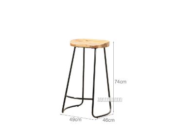 Picture of LUBAN Bar Stool with Ash Seat