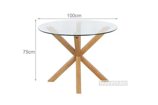 Picture of POLO Glass Round Dining Table - 100