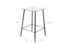 Picture of Carla 60 Square  Glass Bar Table