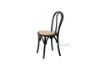 Picture of RAYMON Solid Beech Dining Chair with Rattan Seat (Black)