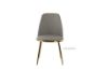 Picture of SYNE Gold Legs PU Dining chair *Grey