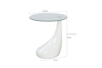 Picture of JUPITER Fiber Glass Side Table (White)