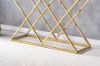 Picture of DIAMOND 120 Glass Top Console Table with Golden Stainless Frame