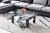 Picture of HORIZON Glass Coffee Table (Walnut Colour)