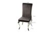 Picture of AITKEN Stainless Frame Velvet Dining Chair (Dark Grey)