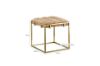 Picture of CANARY Gold Frame Velvet Foot Stool (Beige)