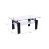 Picture of HORIZON Glass Coffee Table *Black