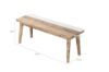 Picture of LEAMAN 1.2M Solid Acacia Wood Dining Bench