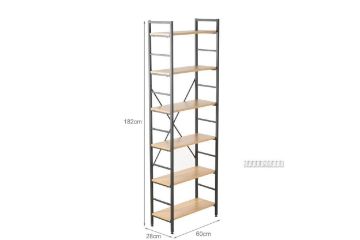 Picture of CITY 182x60cm Narrow Bookshelf (Black)