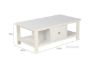 Picture of METRO Pine Coffee Table (Cream)