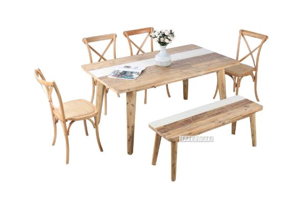 Picture of LEAMAN 6PC Solid Acacia Dining Set