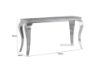 Picture of AITKEN 130 MARBLE TOP STAINLESS STEEL CONSOLE TABLE *GREY