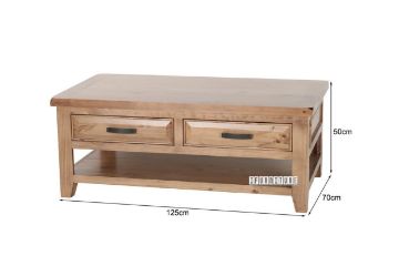 Picture of FRANCO Solid NZ Pine Wood Coffee Table 