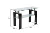 Picture of HORIZON Glass Console Table (Black)