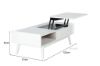 Picture of Lila Mid Century Pop Up Coffee Table *White